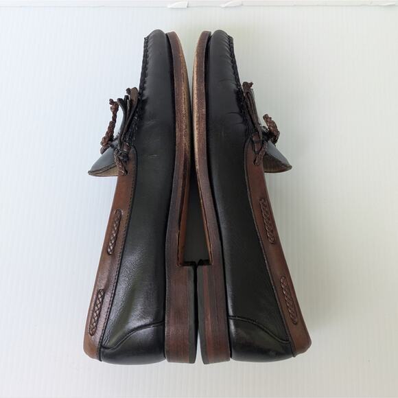 Allen Edmonds Black and Brown Two-tone Leather Loafers 10.5 Men's - Picture 8 of 11